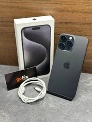 iPhone 15 Pro Max 256gb Black Titanium б/у (физическая сим), 256 ГБ, 6,7 ", A17 Pro, 1000$