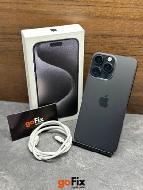 iPhone 15 Pro Max 256gb Black Titanium б/у (фізична сім-карта), 256 ГБ, 6,7 ", A17 Pro, 1000$