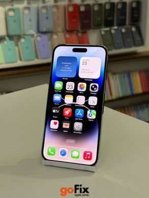 iPhone 14 Pro Max 128gb Silver бу (фізична сім-карта), Майдан, 128 ГБ, 6,7 ", A16 Bionic, 490$, 🐾 3 платажі(Моно банк), Розстрочка до 12 мiсяцiв
