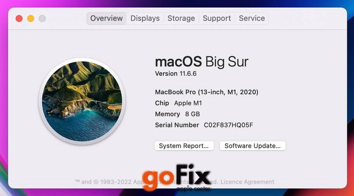 Macbook Pro 13" M1 2020 512gb Space Gray бу, 512 ГБ, 13,3", M1, 1250$
