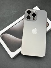iPhone 15 Pro Max 256gb Natural Titanium б/у (фізична сім-карта), 256 ГБ, 6,7 ", A17 Pro, 1120$