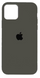 Чoхол Silicone Case for iPhone 12 Pro Max Dark olive
