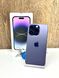 iPhone 14 Pro 256gb Deep purple бу (физическая сим), Майдан, 256 ГБ, 6,1 ", A16 Bionic, 900$, Рассрочка Monobank и ПриватБанк от  2 до 12 месяцев