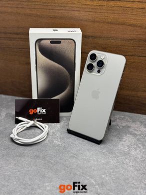 iPhone 15 Pro Max 256gb Natural Titanium б/у (физическая сим), Осокорки, 256 ГБ, 6,7 ", A17 Pro, 1100$, Рассрочка Monobank и ПриватБанк от  2 до 12 месяцев