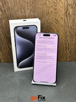 iPhone 15 Pro 128gb Blue Titanium Open Box (фізична сім-карта), 128 ГБ, 6,1 ", A17 Pro, 970$