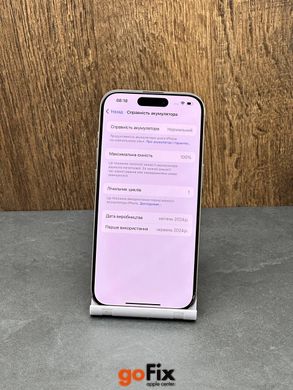 iPhone 15 Pro 128gb Natural Titanium б/у (физическая сим), 128 ГБ, 6,1 ", A17 Pro, 880$