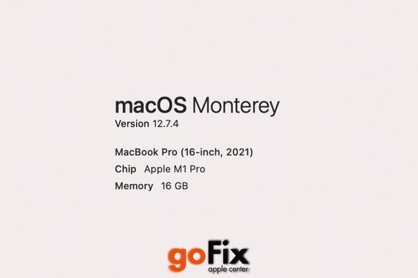 Macbook Pro 16" M1 Pro 2021 512Gb Space Gray бу, 512 ГБ, 16 ", M1 Pro, 1100$