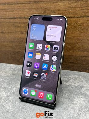 iPhone 15 Pro Max 256gb Natural Titanium б/у (физическая сим), 256 ГБ, 6,7 ", A17 Pro, 1100$