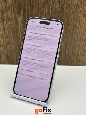 iPhone 15 128Gb Green б/у (физическая сим-карта), 128 ГБ, 6,1 ", A16 Bionic, 500$