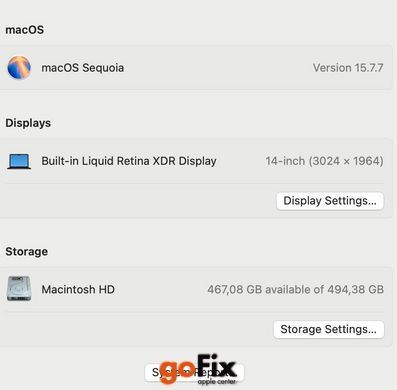 Macbook Pro 14" M3 Pro 2023 18/512Gb Space бу, 512 ГБ, 14 ", M3 Pro, 1200$