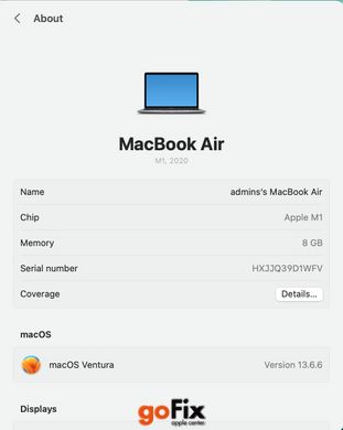 Macbook Air 13" 2020 256gb Space Gray бу, Осокорки, 256 ГБ, 13,3", i3, 730$, Розстрочка вiд Monobank і ПриватБанк від 2 до 12 мiсяцiв